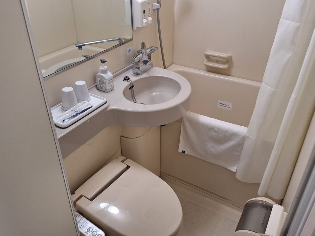 The bathroom in Comfort Hotel Koriyama