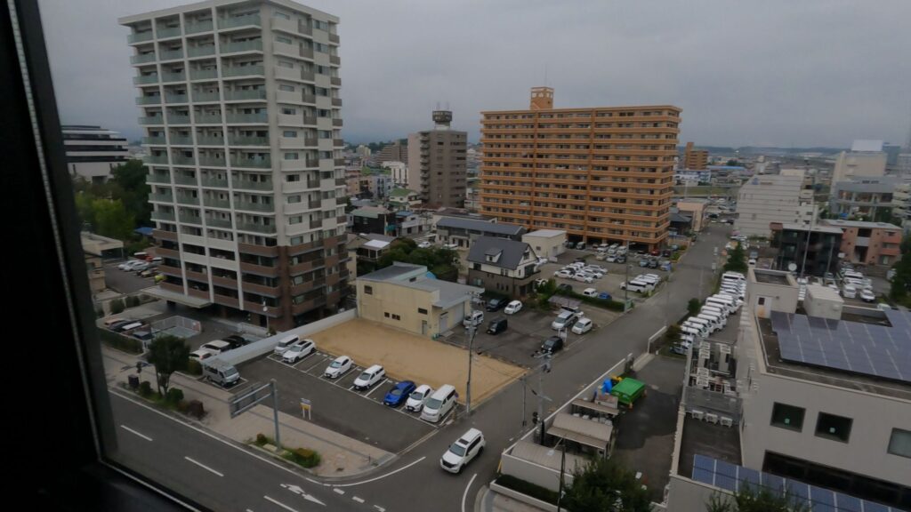 A view from the room of Hotel Livemax Koriyama 
